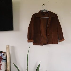 Burnt orange corduroy jacket